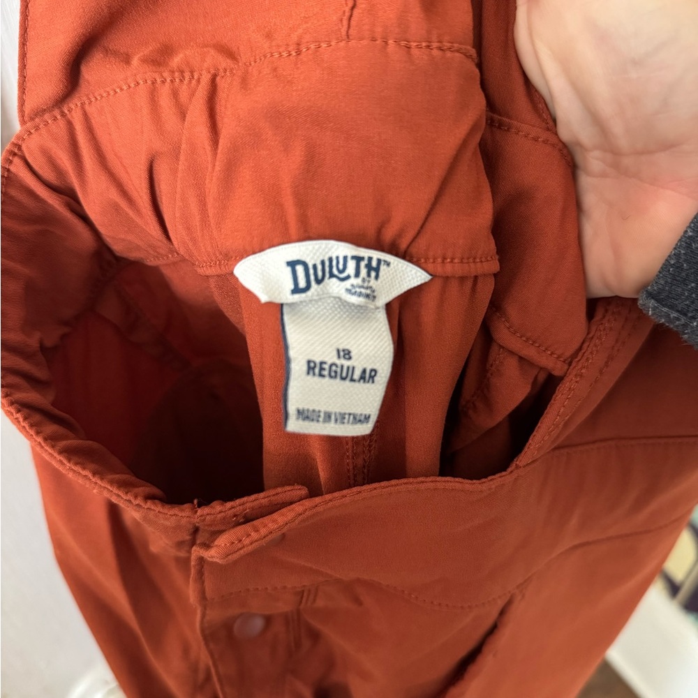 Duluth Trading Co Dry On The Fly Overalls, size 18 Regular - Picture 5 of 10